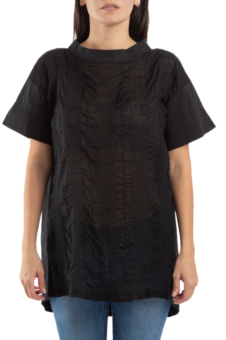 Blusa Ambrosi negro, vista frontal – ClosetRehab