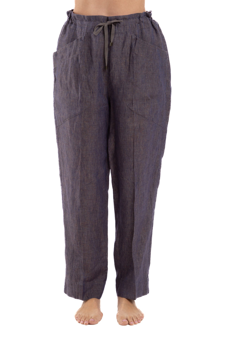 Pantalón Ambrosi morado, vista frontal – ClosetRehab