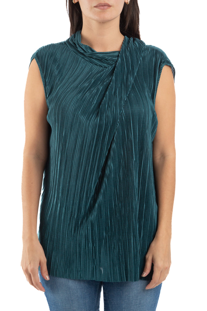 Blusa Zara verde, vista frontal – ClosetRehab