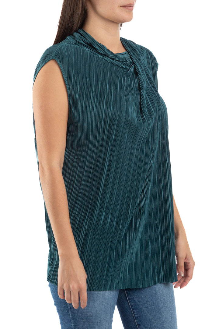 Blusa Zara verde, vista posterior – ClosetRehab