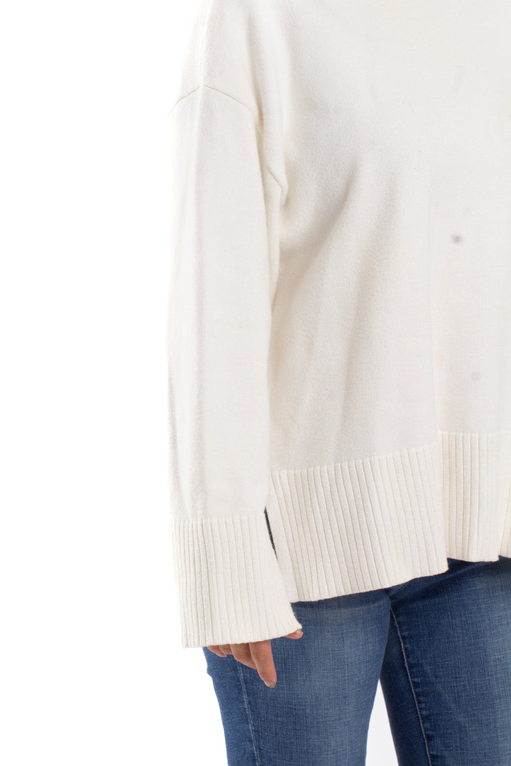 Suéter Zara blanco, detalle 5 – ClosetRehab
