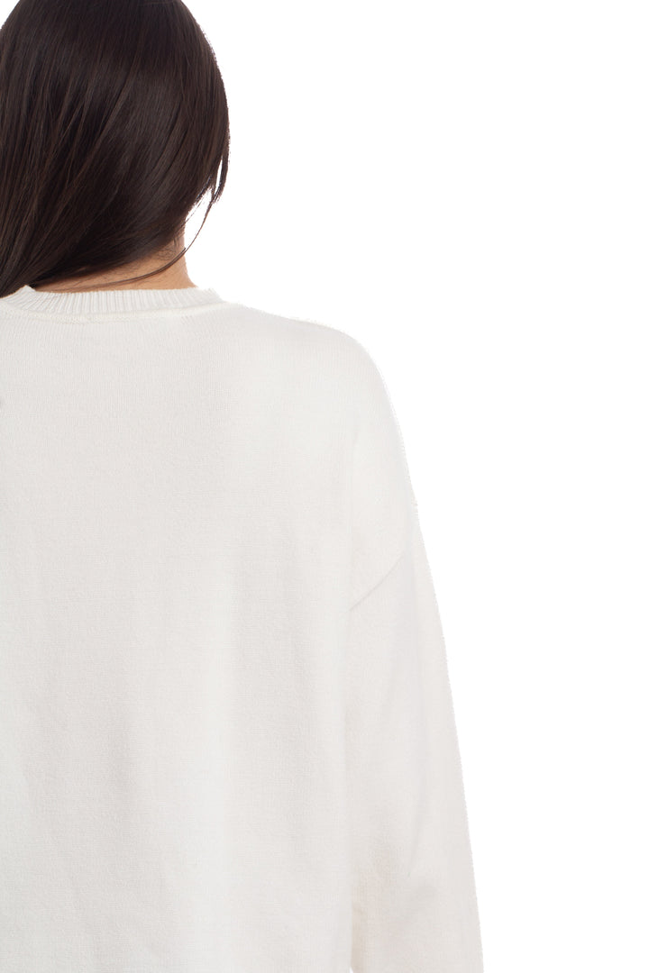 Suéter Zara blanco, detalle 6 – ClosetRehab