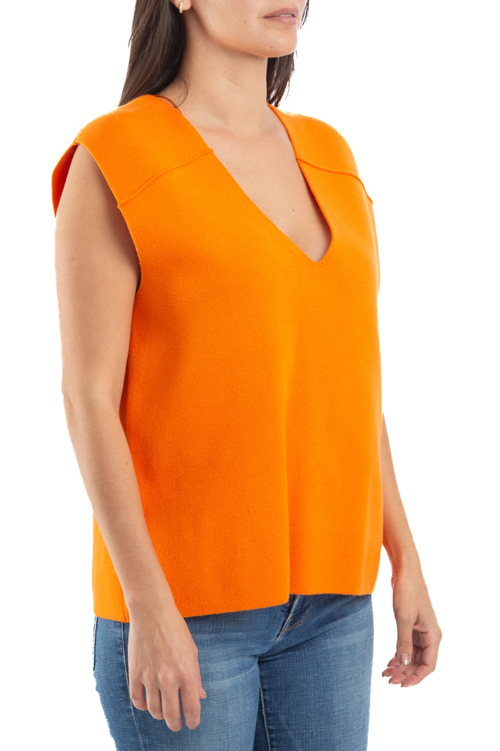 Blusa Zara naranja, vista posterior – ClosetRehab