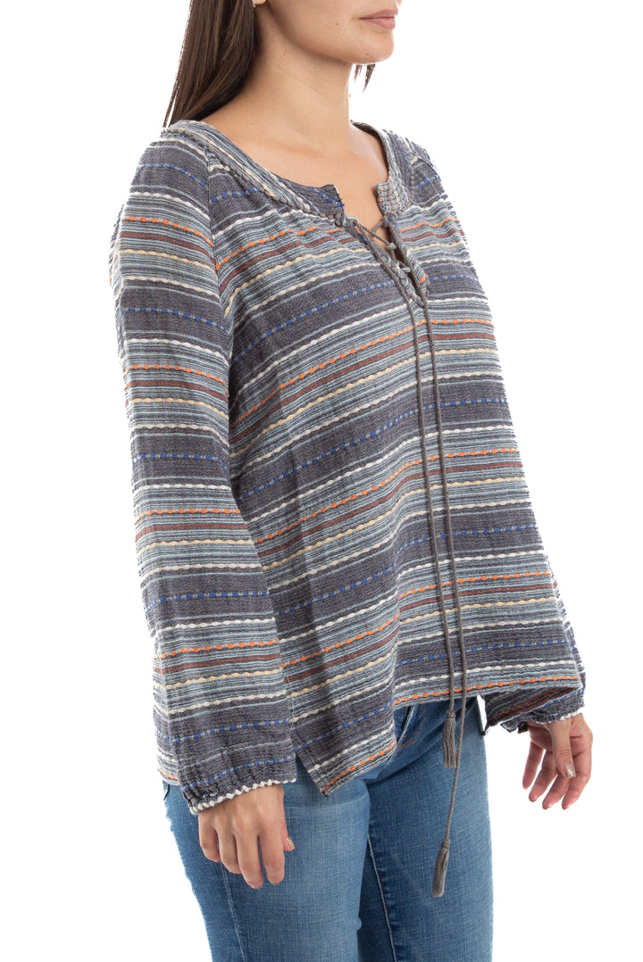 Blusa Ralph Lauren estampado, vista posterior – ClosetRehab