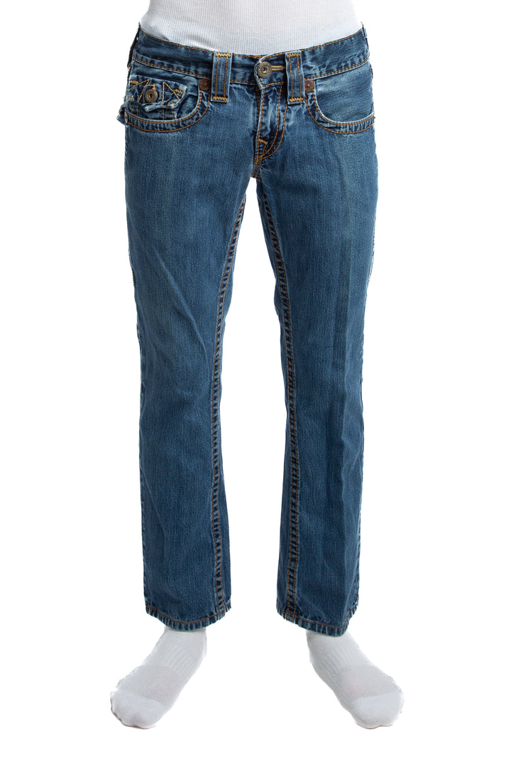 Jeans True Religion azul, vista frontal – ClosetRehab