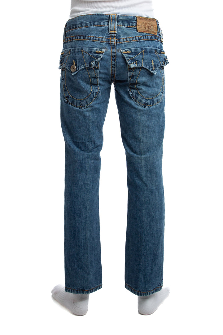 Jeans True Religion azul, vista lateral – ClosetRehab