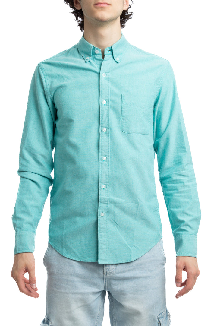 Camisa J.Crew azul, vista frontal – ClosetRehab