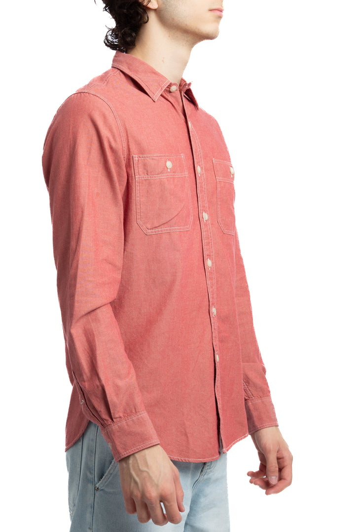Camisa J.Crew rojo, vista posterior – ClosetRehab