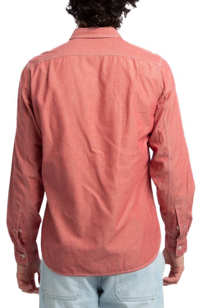 Camisa J.Crew rojo, vista lateral – ClosetRehab