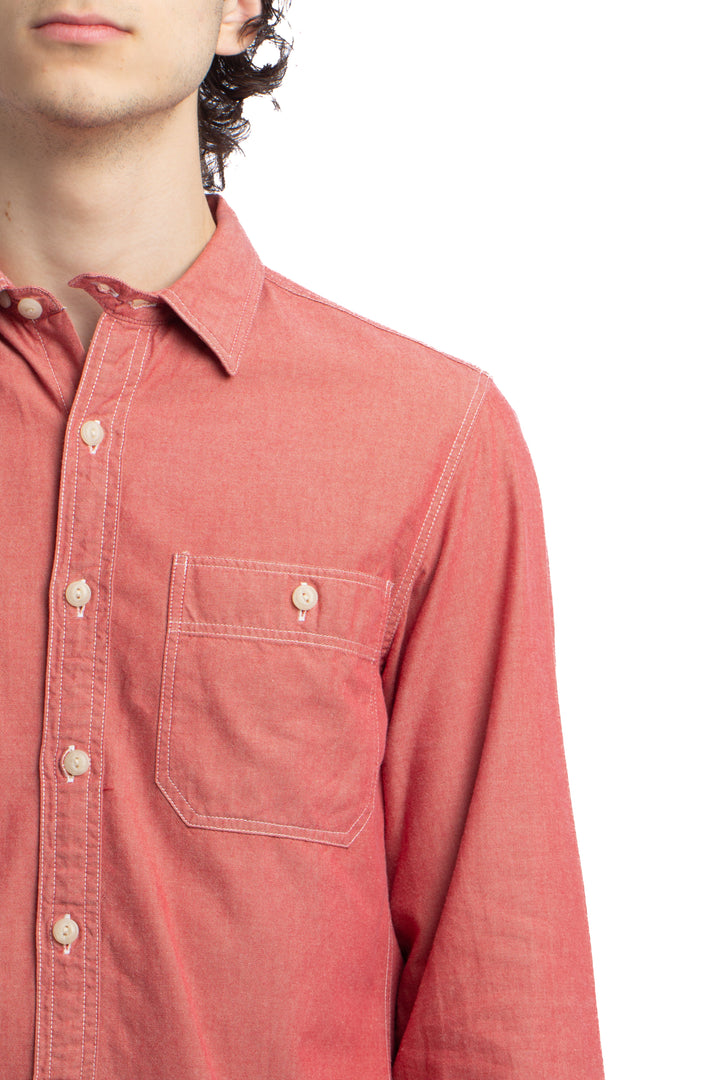 Camisa J.Crew rojo, detalle – ClosetRehab