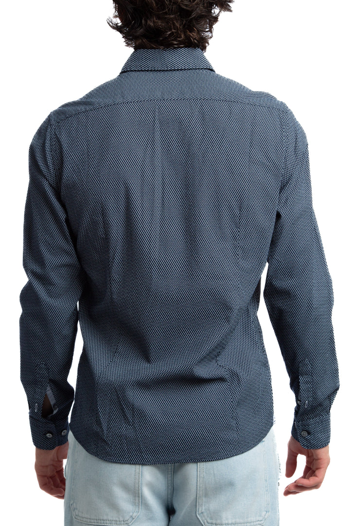 Camisa Boss Hugo Boss estampado, vista lateral – ClosetRehab