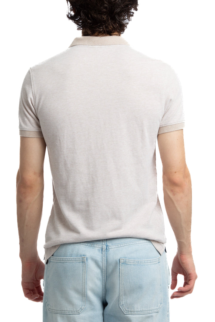 Polo Purificacion Garcia beige, vista lateral – ClosetRehab