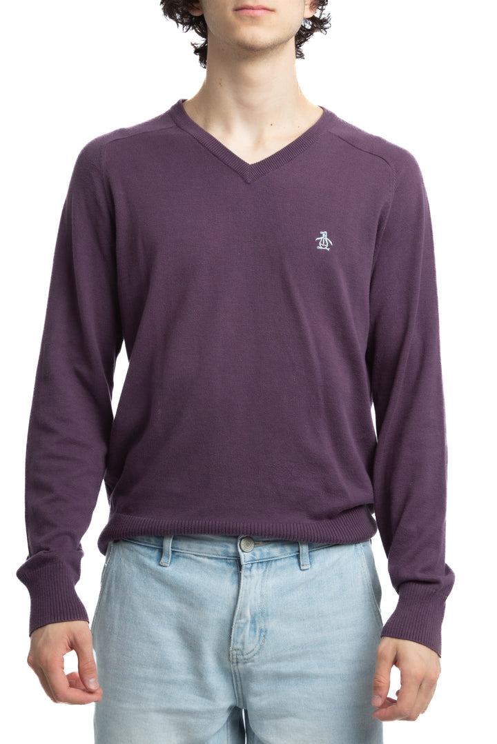 Suéter Penguin morado, vista frontal – ClosetRehab