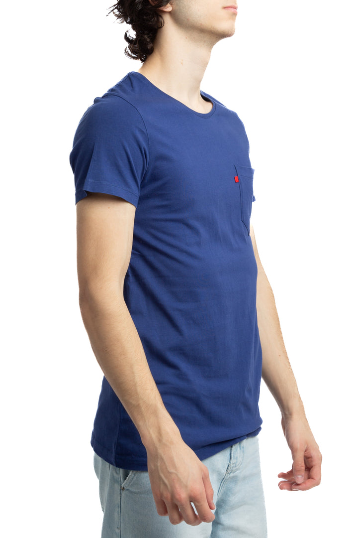 Camiseta Purificacion Garcia azul, vista posterior – ClosetRehab
