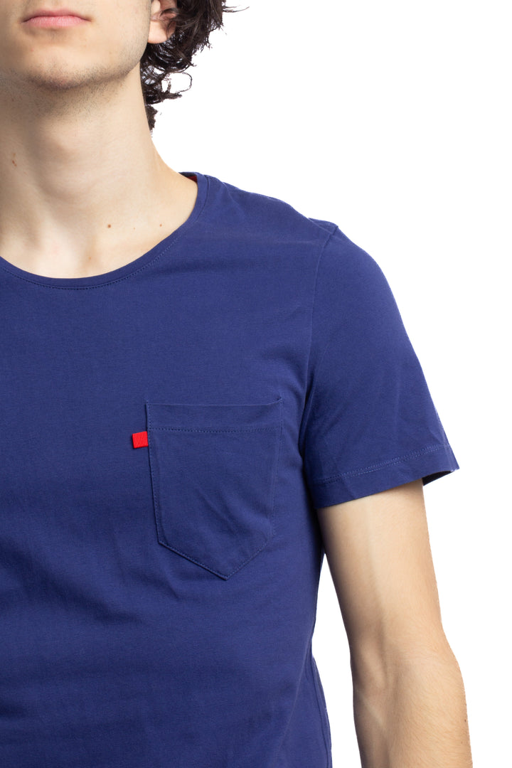 Camiseta Purificacion Garcia azul, detalle – ClosetRehab