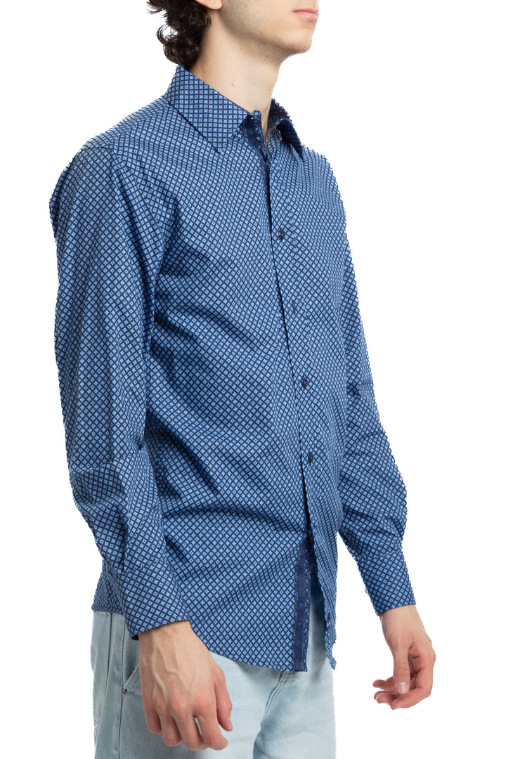 Camisa English Laundry estampado, vista posterior – ClosetRehab