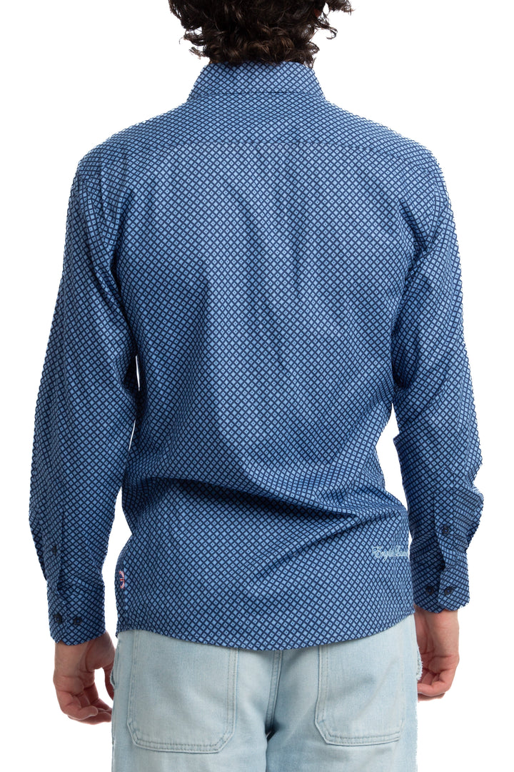 Camisa English Laundry estampado, vista lateral – ClosetRehab