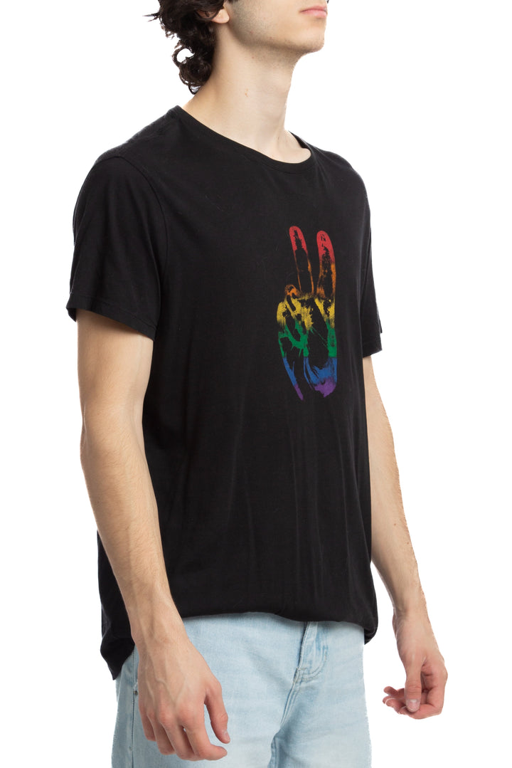 Playera John Varvatos U.S.A negro, vista posterior – ClosetRehab