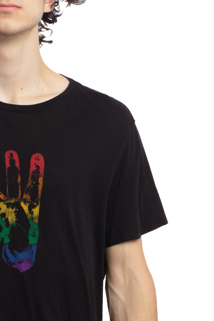 Playera John Varvatos U.S.A negro, detalle – ClosetRehab