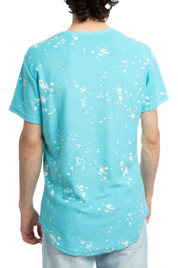 Camiseta American Stitch azul, vista lateral – ClosetRehab