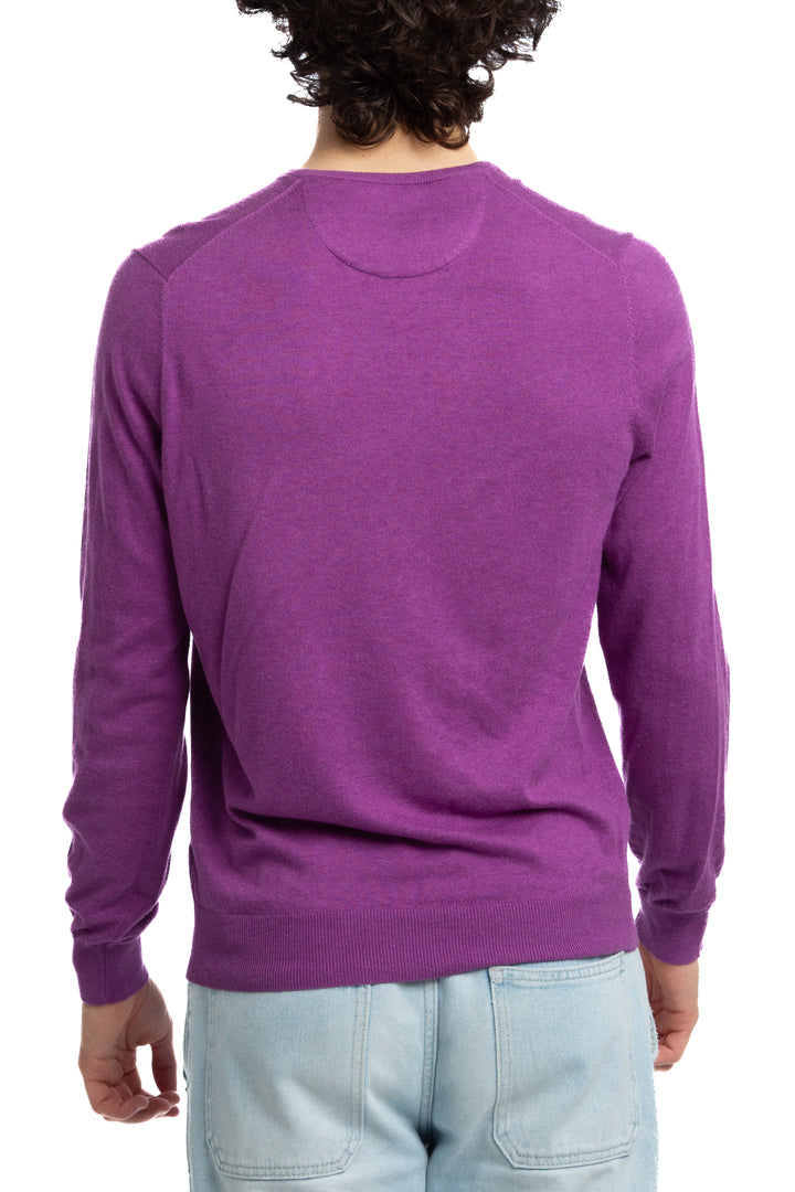 Suéter Massimo Dutti morado, vista lateral – ClosetRehab