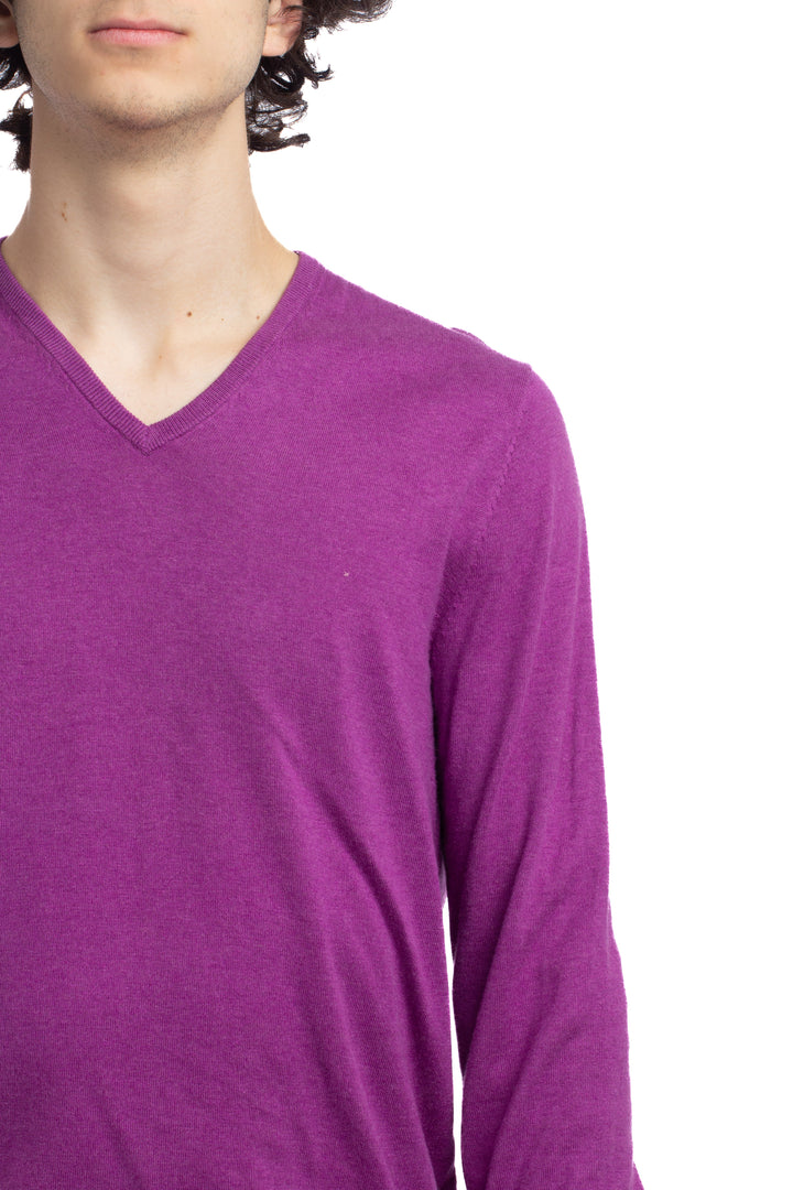 Suéter Massimo Dutti morado, detalle – ClosetRehab