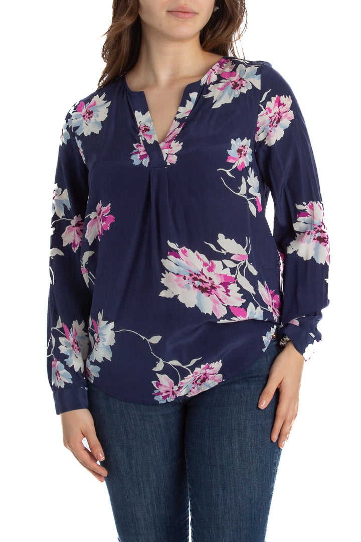 Blusa Joie azul marino, vista frontal – ClosetRehab