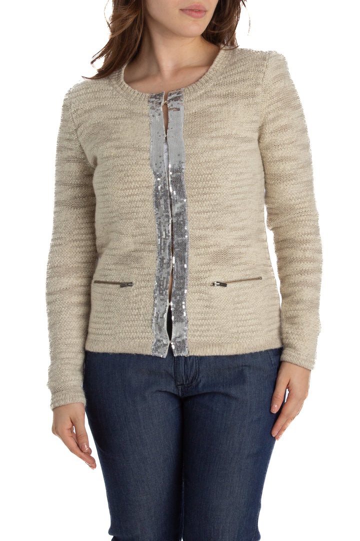 Saco Bana Republic beige, vista frontal – ClosetRehab