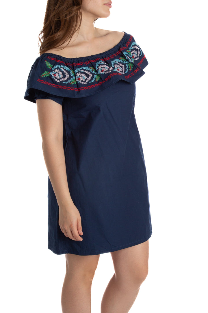 Vestido Deco Style azul marino, vista posterior – ClosetRehab