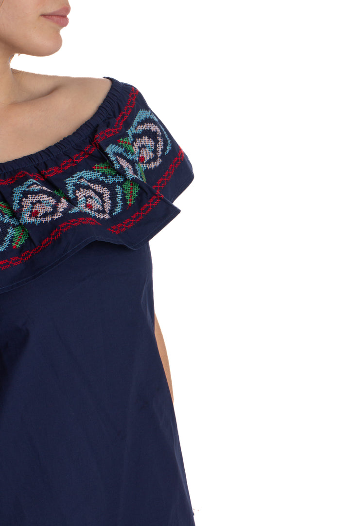 Vestido Deco Style azul marino, detalle 5 – ClosetRehab