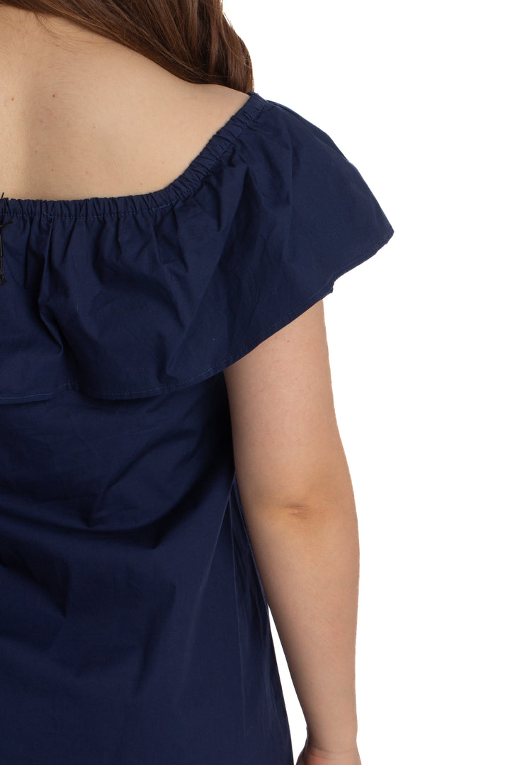Vestido Deco Style azul marino, detalle 6 – ClosetRehab