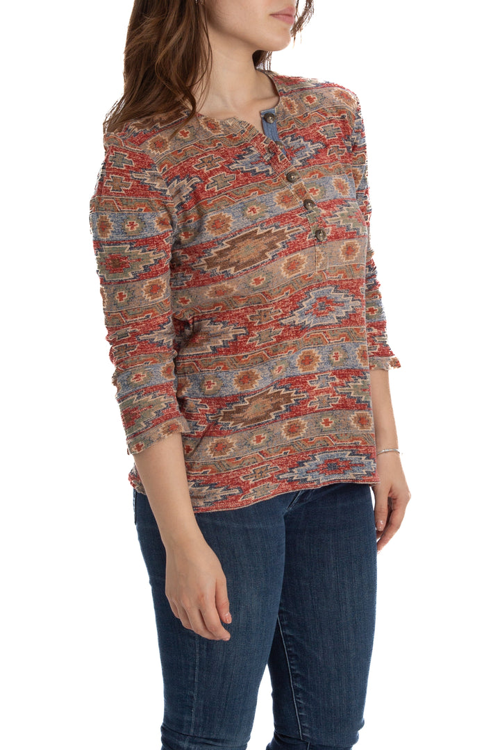 Suéter Lauren Jeans Co beige, vista posterior – ClosetRehab