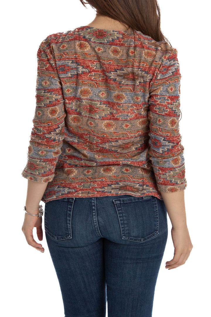 Suéter Lauren Jeans Co beige, vista lateral – ClosetRehab
