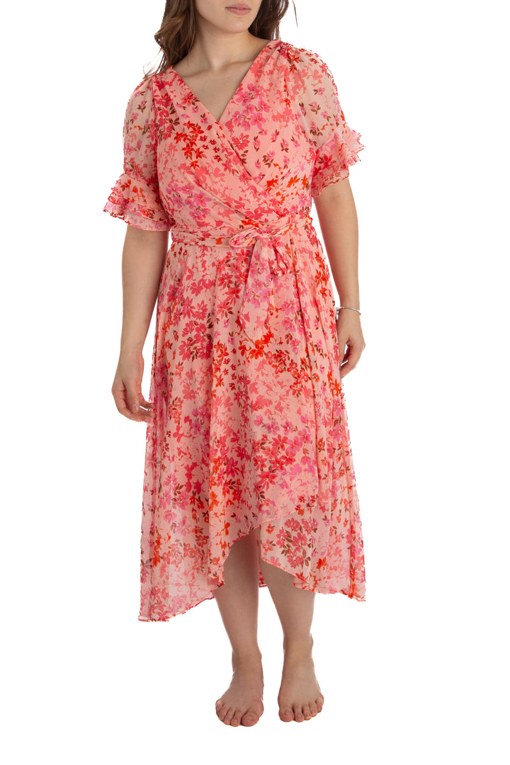 Vestido DKNY rosa, vista frontal – ClosetRehab