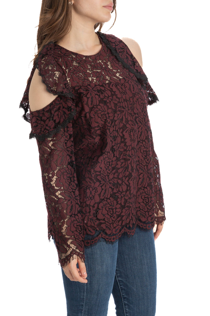 Blusa Antonio Melani vino, vista posterior – ClosetRehab