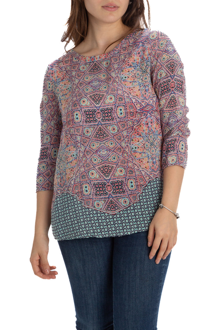Blusa Maeve estampado, vista frontal – ClosetRehab