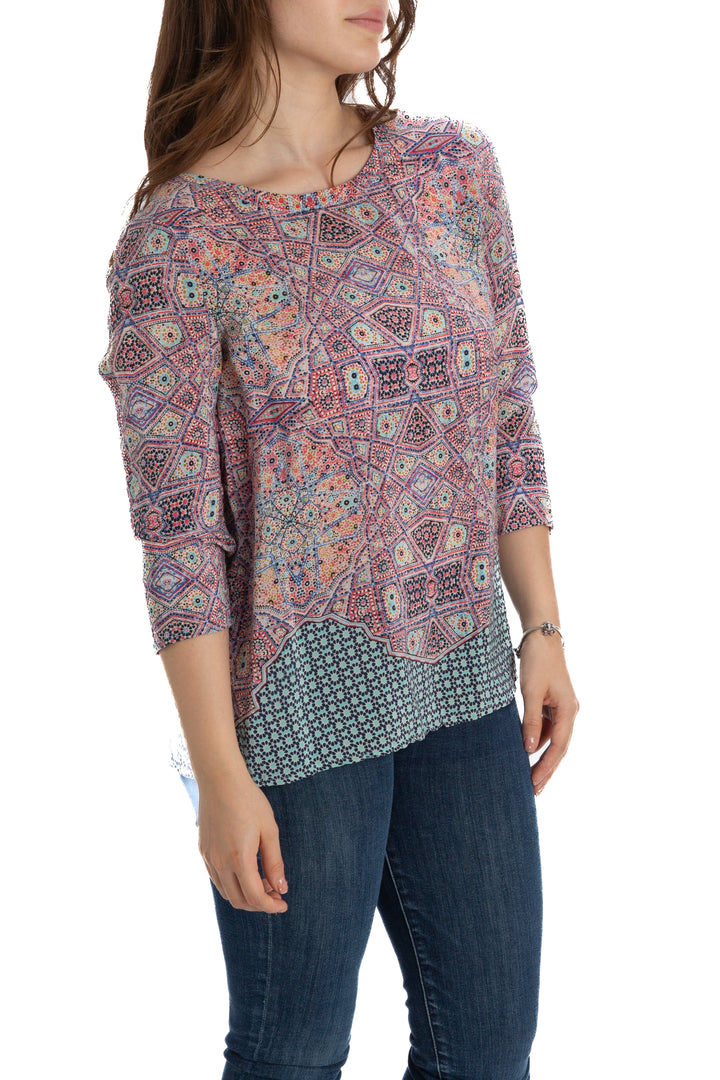 Blusa Maeve estampado, vista posterior – ClosetRehab