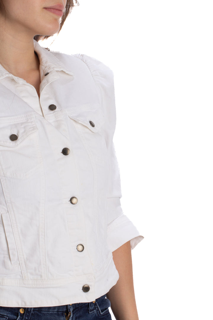 Chaqueta Retrofete blanco, detalle 5 – ClosetRehab