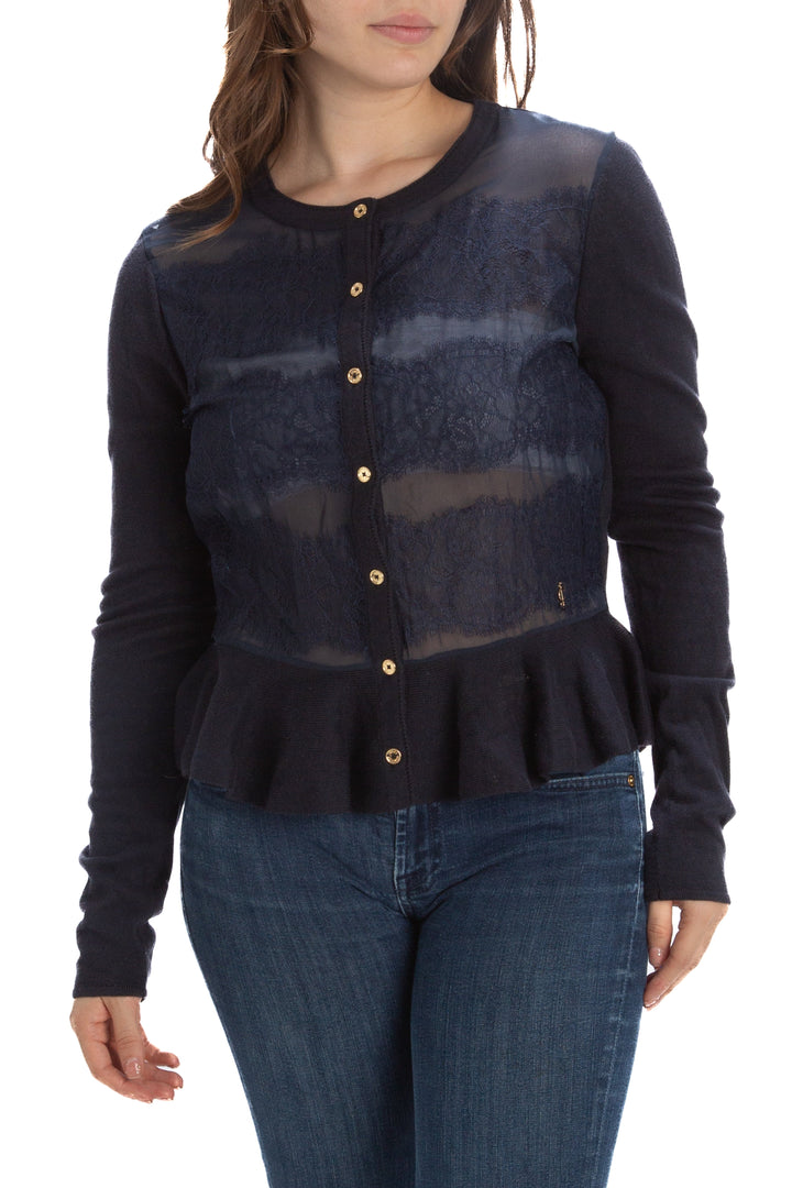 Suéter Juicy Couture azul, vista frontal – ClosetRehab
