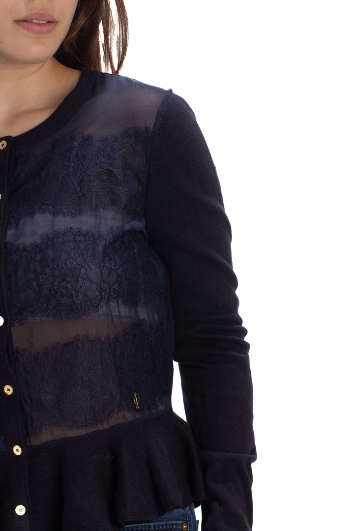 Suéter Juicy Couture azul, detalle – ClosetRehab