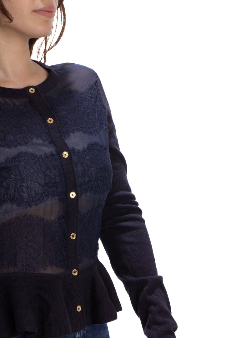 Suéter Juicy Couture azul, detalle 5 – ClosetRehab