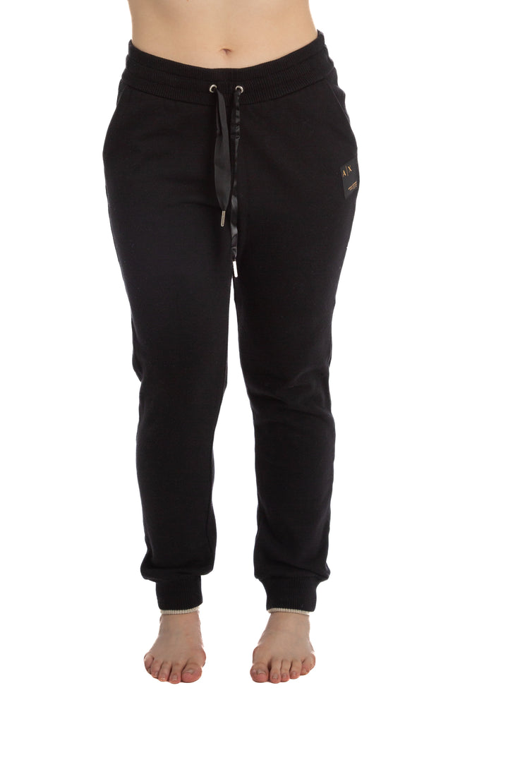 Pantalón Armani Exchange negro, vista frontal – ClosetRehab