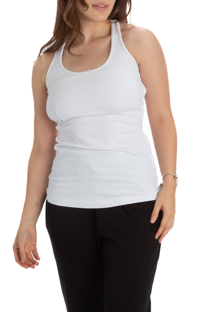 Blusa Lululemon blanco, vista frontal – ClosetRehab