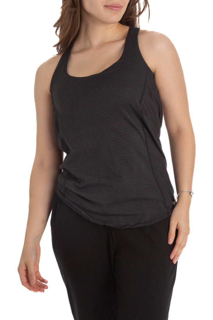 Blusa Lululemon negro, vista frontal – ClosetRehab
