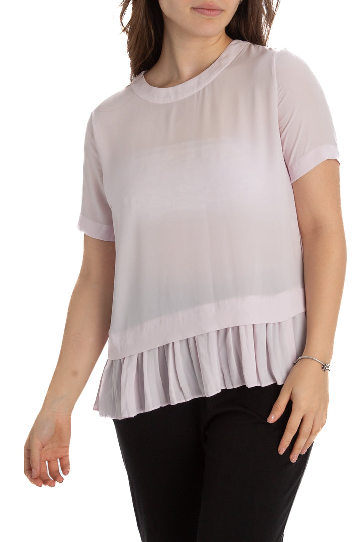 Blusa Elizabeth and James rosa, vista frontal – ClosetRehab