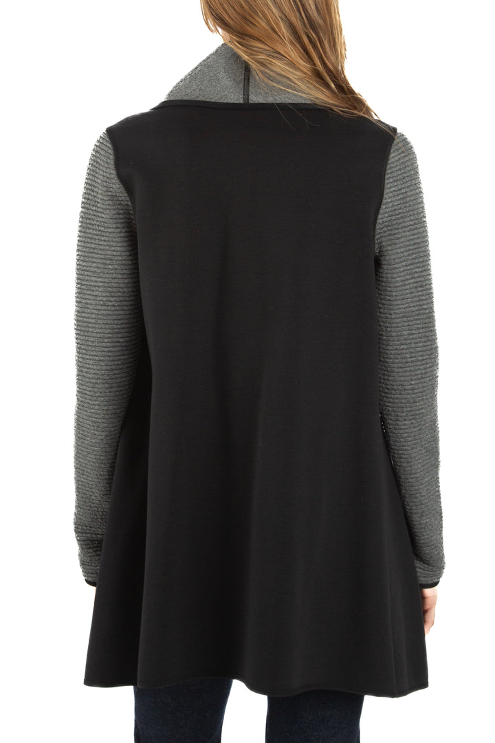 Abrigo Michi gris, vista lateral – ClosetRehab