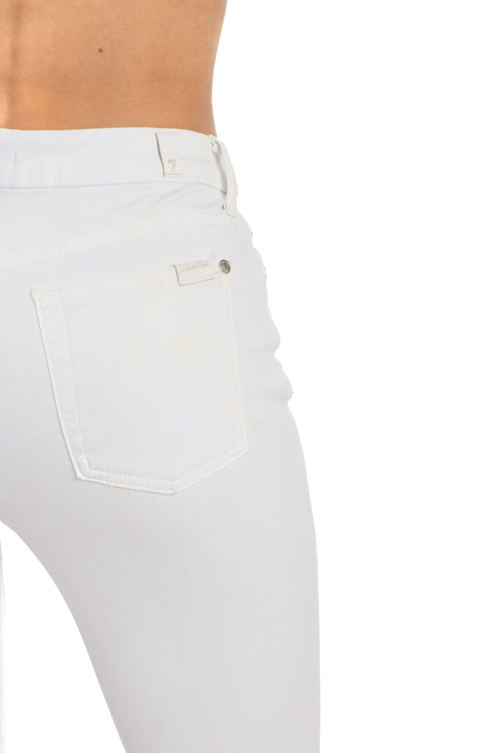 Jeans 7 for All Mankind blanco, detalle 6 – ClosetRehab