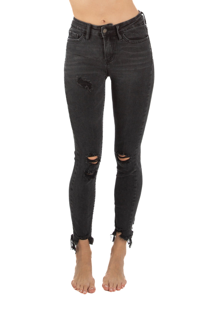 Jeans Vervet negro, vista frontal – ClosetRehab