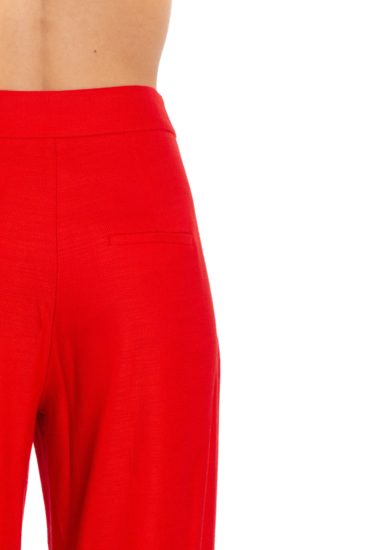 Pantalón Veronica Beard rojo, detalle 6 – ClosetRehab