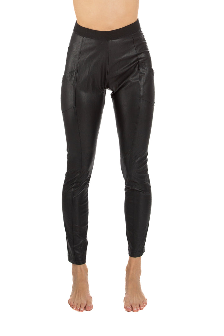Pantalón BCBG Maxazria negro, vista frontal – ClosetRehab